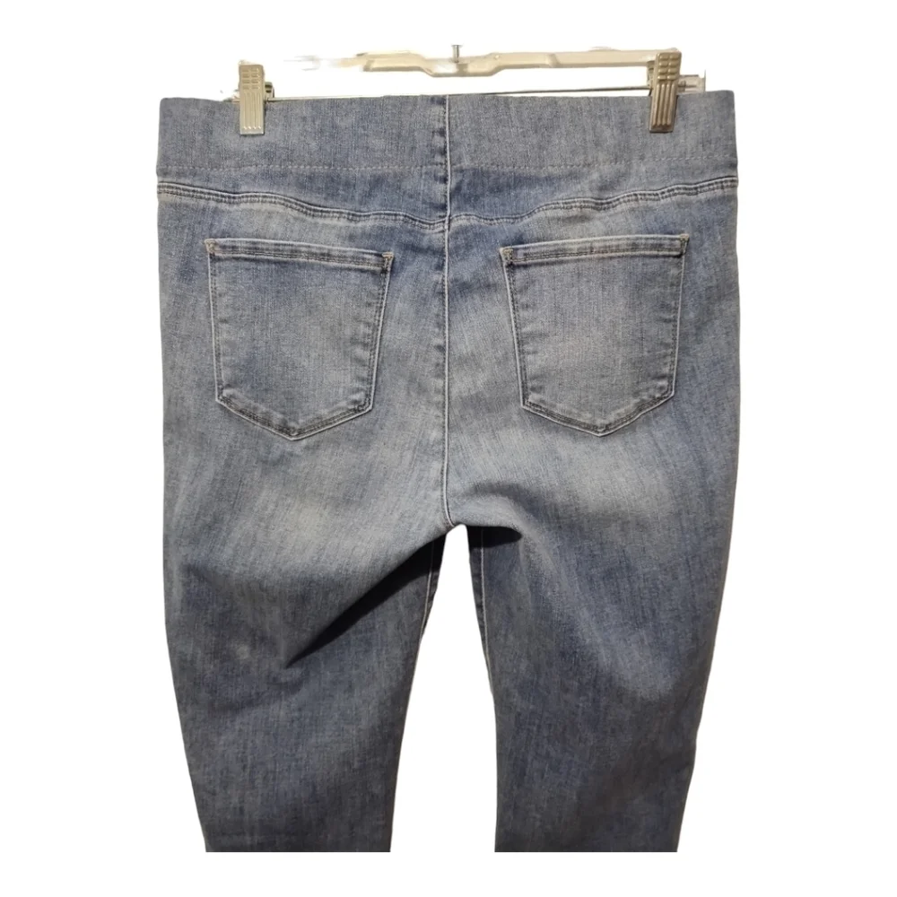 NYDJ Alina Pull On Ankle Lift Tuck‎ Technology Split Hem Jeans Size 10